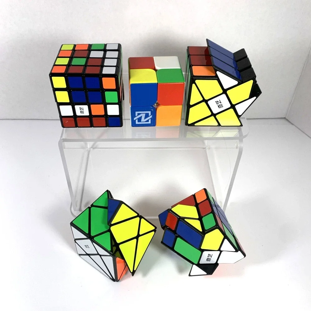 QiYi Speed Cube Puzzle Lot of 5 | Various Sizes | Funny Brain Teaser Toys‎